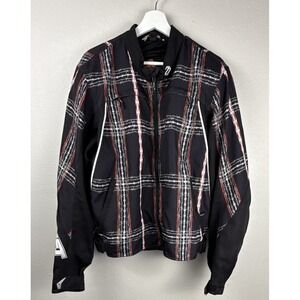 Shift Rise Against Motorcycle Jacket Mens L Black Red Armored Motocross 70131